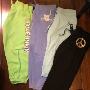 PINK SWEATPANTS BUNDLE (black pants sold!)